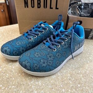 NOBULL Blue and Gray Floral Athletic Sneakers